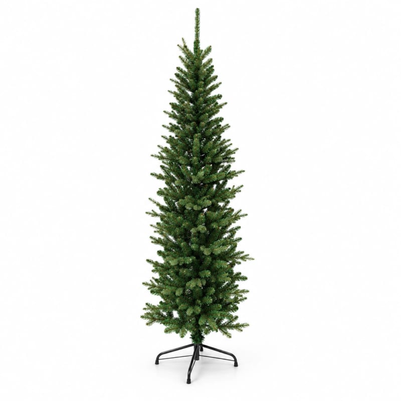 HAGO24 Künstlicher Weihnachtsbaum Grün Kunststoff Kunstbaum Tannenbaum Christbaum Real Needle Look aufklappbar mit Standfuß im Einsatz