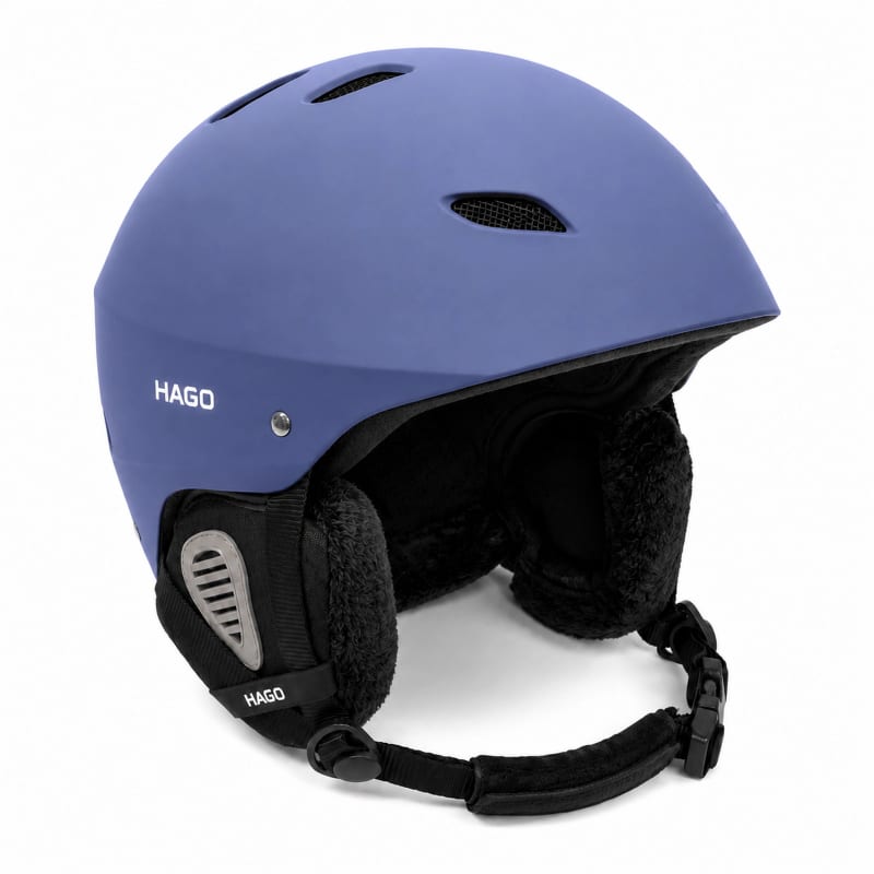 HAGO24 Skihelm Blau ABS-Kunststoff EPS-Schaumstoff Snowboardhelm Snowboardhelm Unisex größenverstellbar 14 Belüftungsöffnungen Skibrillenhalter – Größe M – Bild 1
