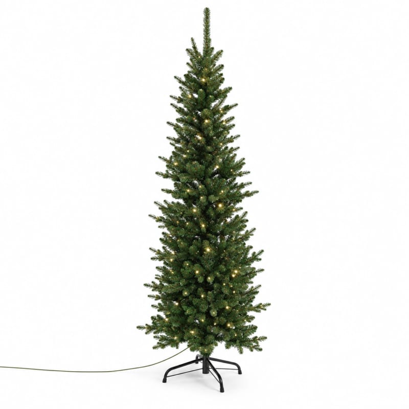 HAGO24 Künstlicher Weihnachtsbaum Grün Kunststoff Kunstbaum Tannenbaum Christbaum Real Needle Look aufklappbar mit Standfuß – Bild 2