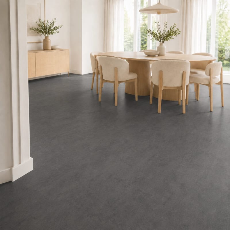 HAGO24 PVC-Vinylboden Zement dunkel PVC Klickvinyl PVC-Bodenbelag Vinyl-Dielen Zement-Optik Klicksystem Trittschalldämmung – Bild 5