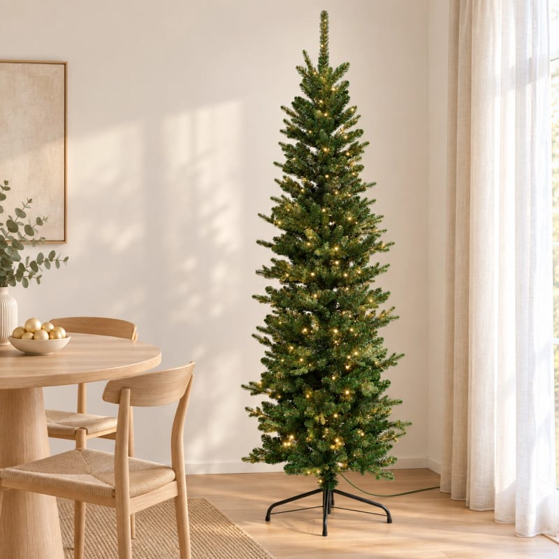 HAGO24 Künstlicher Weihnachtsbaum Grün Kunststoff Kunstbaum Tannenbaum Christbaum Real Needle Look aufklappbar mit Standfuß – Bild 1