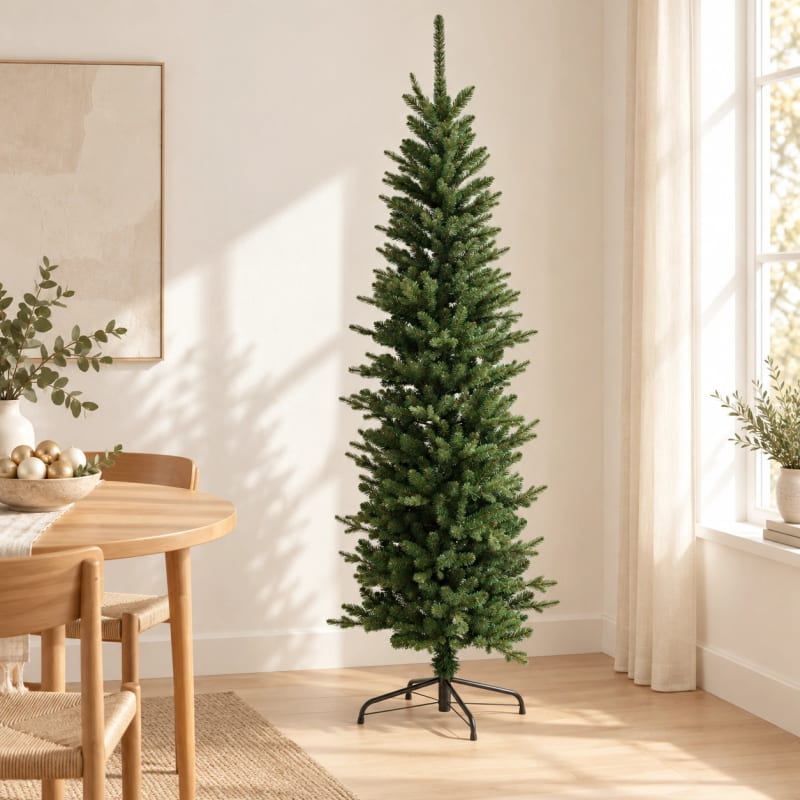 HAGO24 Künstlicher Weihnachtsbaum Grün Kunststoff Kunstbaum Tannenbaum Christbaum Real Needle Look aufklappbar mit Standfuß
