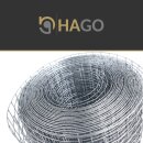 HAGO24 Volierendraht Drahtgeflecht verzinkt Stahl 10x1m 25x25mm 1,2mm Kleintiergehege Tiergehege Abdeckung Schutzgitter Trennwand Vogelvoliere Beetschutz