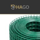 HAGO24 Volierendraht Drahtgeflecht PVC beschichtet grün 25x1m 19x19mm 0,75mm Kleintiergehege Vogelvoliere Gehegezaun Tiernetz Schutzgitter
