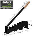 HAGO24 Spanmesser Holzspalter Stahl Anzündholz Spalten Holzgriff tragbar manuell Camping Outdoor Kamin Lagerfeuer