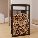 Kaminholzregal 60x100x25cm Feuerholzregal Brennholz...