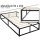 Premium Bett Metallbett Stahl Bettgestell Bettrahmen Industrie Design Lattenrost 90x200 cm