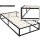 Premium Bett Metallbett Stahl Bettgestell Bettrahmen Industrie Design Lattenrost 90x200 cm