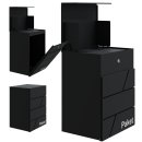 2in1 Smart Paketbriefkasten Postbox Paketfach Briefkasten Anthrazit Wandmontage