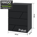 2in1 Smart Paketbriefkasten Postbox Paketfach Briefkasten Anthrazit Wandmontage