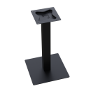 DIY Tischgestell quadratisch schwarz matt 72x43 Tischbein Tischfuß Solo Einzelfuß Tischsäule Gartentisch Gastro Lounge