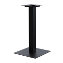 DIY Tischgestell quadratisch schwarz matt 72x43 Tischbein Tischfuß Solo Einzelfuß Tischsäule Gartentisch Gastro Lounge