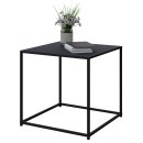 Konsolentisch Beistelltisch 55x55x55 Metall schwarz matt Cube Würfel Quarder Tisch modern zeitlos