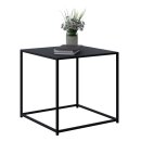 Konsolentisch Beistelltisch 55x55x55 Metall schwarz matt Cube Würfel Quarder Tisch modern zeitlos