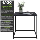 Konsolentisch Beistelltisch 55x55x55 Metall schwarz matt Cube Würfel Quarder Tisch modern zeitlos