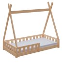 Montessori Kinderbett 140x70cm natur Tipi Spielbett...