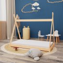 Montessori Kinderbett 160x80cm natur Tipi Spielbett...