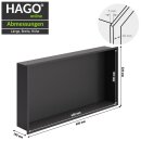 DIY Duschnische 60x30cm schwarz Wandnische Unterputz Montage Edelstahl Duschregal Fliesennische