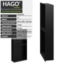 Duschnische 30x60x10cm Schwarz - mit Rahmen Nischenregal rahmenlos Wandregal Regal Ablage Unterputz Montage Edelstahl