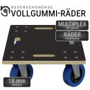 Schwerlast Möbelroller Gummi Rollen Rollbrett Transporthilfe Transportroller Bremsen