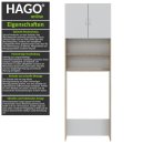 HWR Waschmaschinenschrank Turm Regal Überbau Trockner Schrank Shelf Sonoma Eiche Weiß