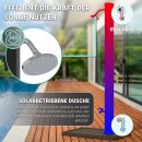 Solardusche Schwarz Pooldusche Campingdusche Gartendusche Outdoor Fußdusche Universal Stromlos