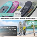 Stand Up Paddle-Board MAONA SUP Board Komplettset 308 cm Länge Alu-Paddel Luftpumpe Tragetasche 120 kg