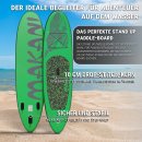 Stand Up Paddle Board Allround SUP Komplettset 320 cm Drop-Stitch-Kern bis 120 kg 3 Finnen Tragetasche Anfänger Fortgeschrittene aufblasbar