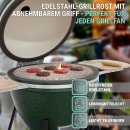 Edelstahl Grillrost Ersatzrost Grillgitter universal abnehmbare Griffe witterungsbeständig robust Gasgrill Kohle