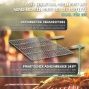 Edelstahl Grillrost Ersatzrost Grillgitter universal abnehmbare Griffe witterungsbeständig robust Gasgrill Kohle