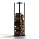 Feuerholzregal 33x33x115cm Kaminholz Holzlager Brennholz...