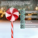 HAGO24 LED Lolly Steckkette 3er Set 60 LEDs 3m Timer 8...