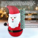 HAGO24 Weihnachtsmann LED Lichterkette 68cm Timer 6...