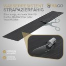 HAGO24 Klebevinylboden 2,23m² Dunkelgrau Eiche Bodenbelag Laminat Holzmusterung 2mm Dicke Wasserresistent PVC 16 Planken Feuchtraumgeeignet