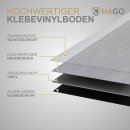 HAGO24 Klebevinylboden 2,23m² Grau Kiefer Bodenbelag Laminat Holzmusterung 2mm Dicke Wasserresistent PVC 16 Planken Feuchtraumgeeignet