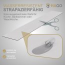 HAGO24 Klebevinylboden 2,23m² Eiche hell Weiß Bodenbelag Laminat Holzmusterung 2mm Dicke Wasserresistent PVC 16 Planken Feuchtraumgeeignet