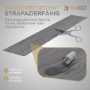 HAGO24 Klebevinylboden 2,23m² Eiche Grau Bodenbelag Laminat Holzmusterung 2mm Dicke Wasserresistent PVC 16 Planken Feuchtraumgeeignet