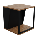 HAGO24 Beistelltisch 40x40x45cm Stahlgestell...