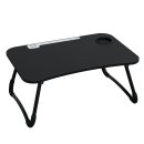 HAGO24 Laptoptisch 60x40cm Schwarz Notebooktisch Lapdesk...