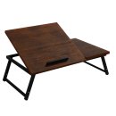 HAGO24 Laptoptisch 54x34cm Vintage Lapdesk Notebooktisch...