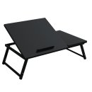 HAGO24 Laptoptisch 54x34cm Schwarz Lapdesk Notebooktisch...