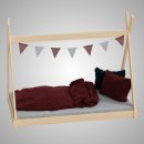 HAGO24 Kinderbett 140x70cm Natur Tipibett Holz Kiefer...