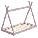 HAGO24 Kinderbett 140x70cm Rosa Tipibett Holz Kiefer...