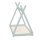 HAGO24 Kinderbett 160x80cm Mint Tipibett Holz Kiefer Bettgestell Tipi-Zelt Lattenrost Dekorierbar Spielbett Montessori-Stil