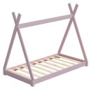 HAGO24 Kinderbett 160x80cm Rosa Tipibett Holz Kiefer...