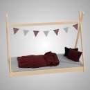 HAGO24 Kinderbett 200x90cm Natur Tipibett Holz Kiefer...