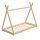 HAGO24 Kinderbett 200x90cm Natur Tipibett Holz Kiefer Bettgestell Tipi-Zelt Lattenrost Dekorierbar Spielbett Montessori-Stil