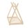 HAGO24 Kinderbett 200x90cm Natur Tipibett Holz Kiefer Bettgestell Tipi-Zelt Lattenrost Dekorierbar Spielbett Montessori-Stil