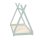 HAGO24 Kinderbett 200x90cm Mint Tipibett Holz Kiefer Bettgestell Tipi-Zelt Lattenrost Dekorierbar Spielbett Montessori-Stil