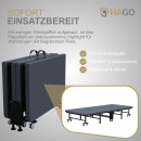 HAGO24 Gästebett 80x190cm Klappbett Faltbett Rollbett Einzelbett Metallbett Notbett  Stahlgestell Polsterung 360° Rollen Feststellbremse